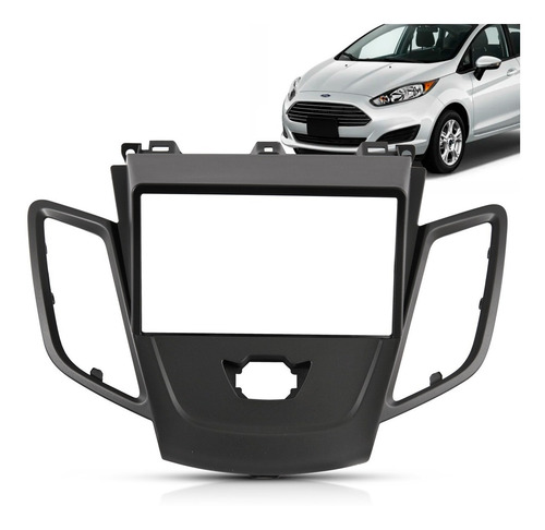 Imagem 1 de 3 de Moldura Dvd 2 Din New Fiesta 12 13 14 15 Sem Airbag Nacional