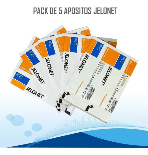Imagen 3 de 6 de Apósito Parafinado Jelonet 10 X 10 Cm - Pack De 5 Unds