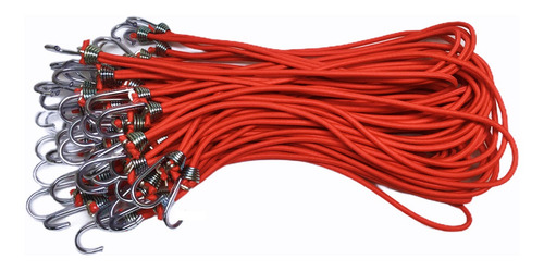 Imagem 1 de 3 de Elástico Extensor Vermelho Lona 40cm - 50 Unidades