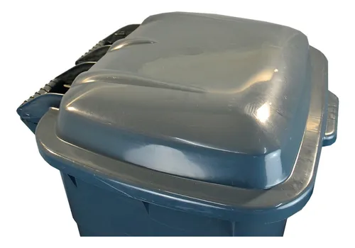 Contenedor Tacho De Basura Residuos Con Ruedas 180 Lts Color Gris oscuro