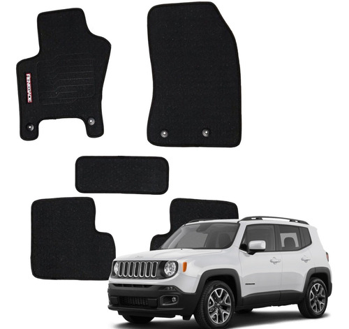 Tapete Jeep Renegade 2019 2020 Borracha 05 Pçs