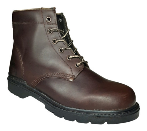 Bota De Trabajo M-205 Industrial En Piel De Res Uso Rudo