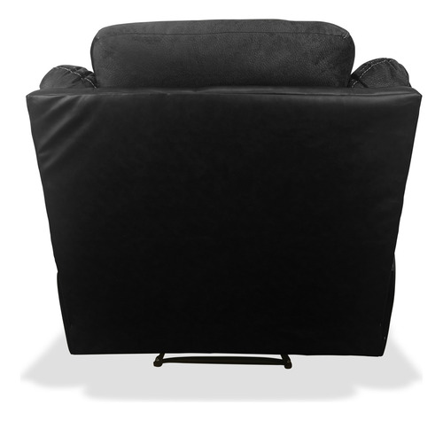 Sillón Reclinable Reposet Sofá Individual Para Hogar Moderno Color Negro