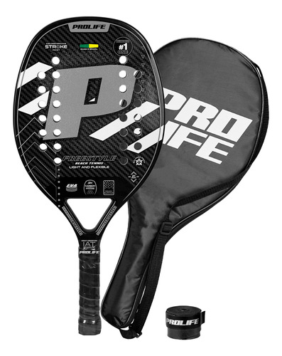 Raquete Beach Tennis Pro Original Fibra Carbono Prolife