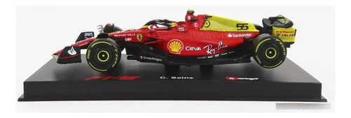 Burago 1:43 Ferrari F1-75 C. Sainz 2022 75th Aniversario