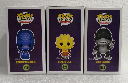 Funko Pop The Simpsons Demon Lisa King Homero Marge 3pack (Usado)