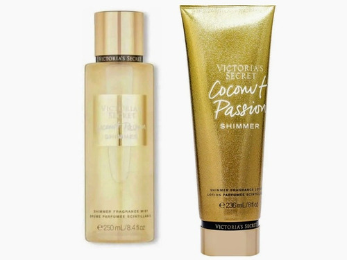 Set Loción Crema Victoria 's Secret, Coconut Passion Shimmer