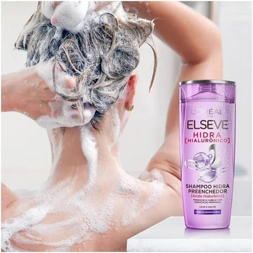 Kit Shampoo 375ml + Condicionador 170ml Hidra Hialurônico E