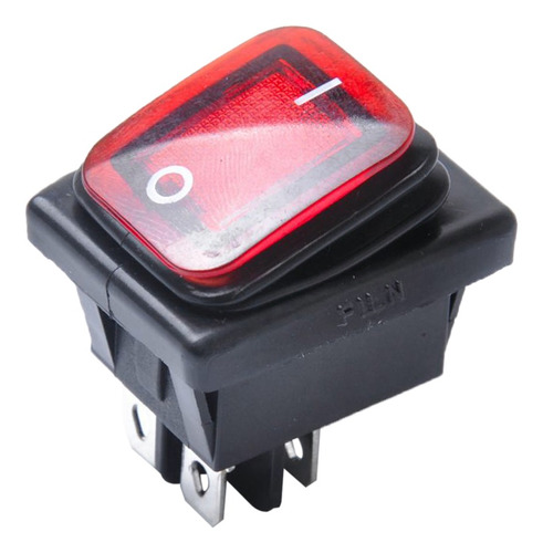 Interruptor Basculante Iluminado De 12v Rojo