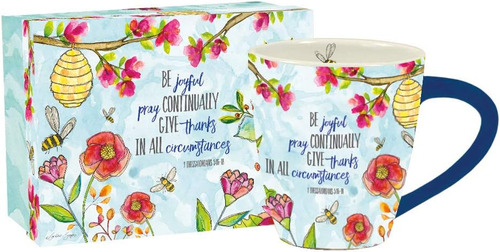 Lang Pray Joyfully Taza De Café, 17 Oz, Multi