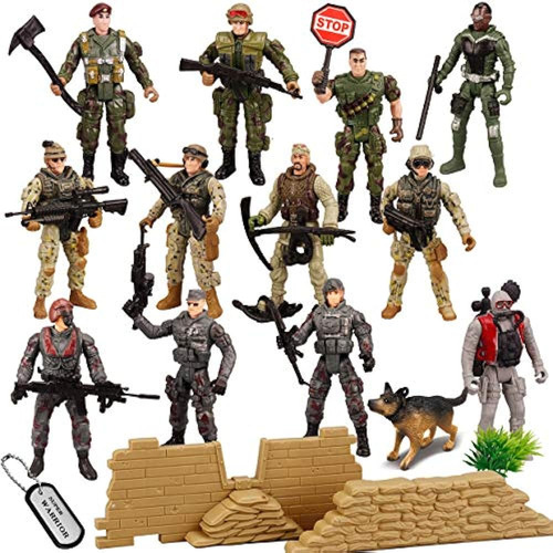 Joyin 16 Piezas De Soldados De Juguete Militares Playset Arm