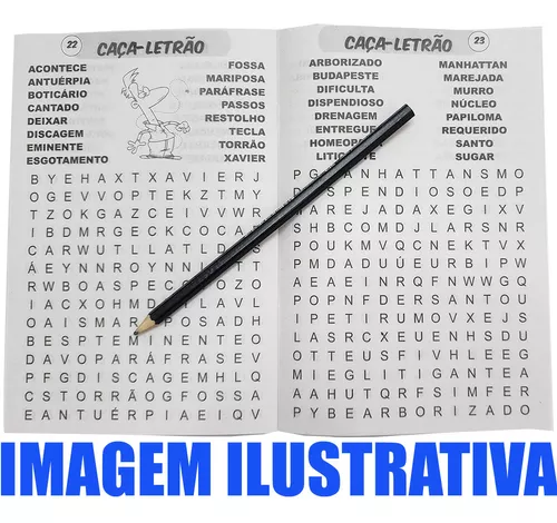 Caça Palavras: Portuguese Puzzle Game – Letras Grandes, Livro com 80 Jogos  & + de 1300 palavras, Grande Formato 21 x 29,7 cm
