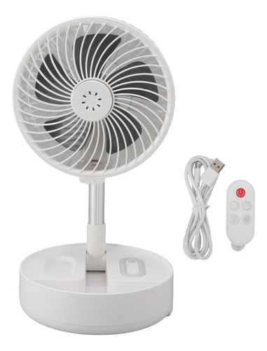 Ventilador De Suelo Silencioso, Telescópico, Plegable, Con C