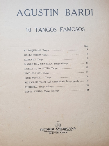 Imagen 6 de 7 de 15 Tangos Famosos. Eduardo Arolas. 2 Partituras. 51714.