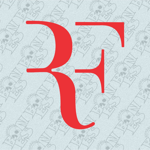 Calco Roger Federer Logo Tenis Vinilo Sticker