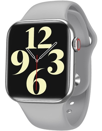 Hw16 44mm Smart Watch Relogio Compativel Android Ios 2021 Cor da caixa Prateado