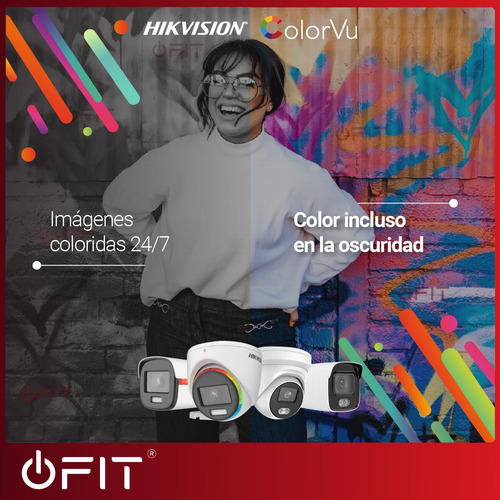 Imagen 2 de 10 de Kit Seguridad 2 Camaras Colorvu + Dvr Hikvision Hd