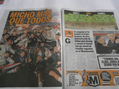 River Campeon Liga 2023 - Ole Y Poster Con La Copa (Usado)