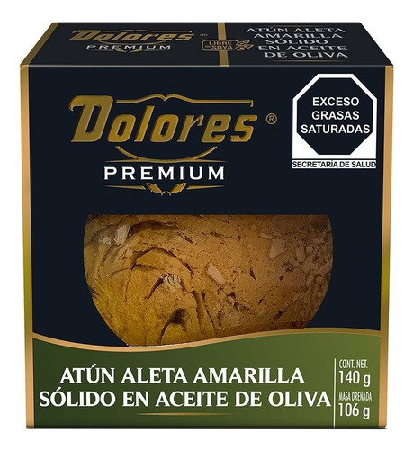 5 Pza AtĂșn Dolores Premium Aleta Amarilla En Aceite De Oliva