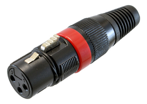 Conector Hembra Xlr Negro