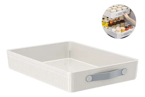 Gaveteiro Organizador Deslizante Para Cozinha,fácil Instalar Branco