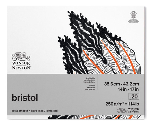 Winsor & Newton, Bristol - Almohadilla De Papel De 8.82oz/m,