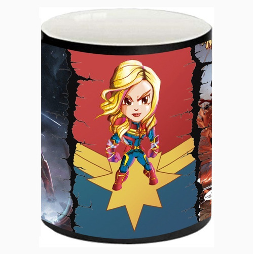 Tazas Mágicas 3d De Capitana Marvel - Los Vengadores