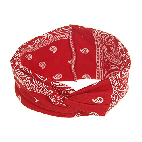 Diademas Anchas Con Nudos Tipo Bandana Con Estampado De Cach