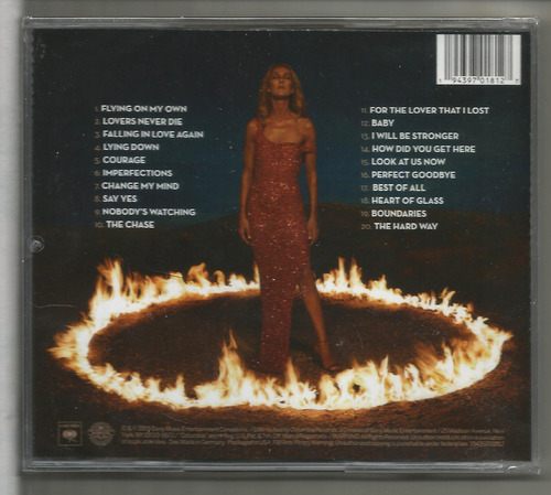 Cd Celine Dion Courage Deluxe Importado