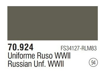 Tinta Rus Uniform Wwii 70924 Model Color Vallejo Modelismo