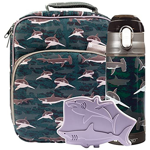 Bentology Kids Lunch Bag Set (dinosaur-) Incluye Tote Cclc3