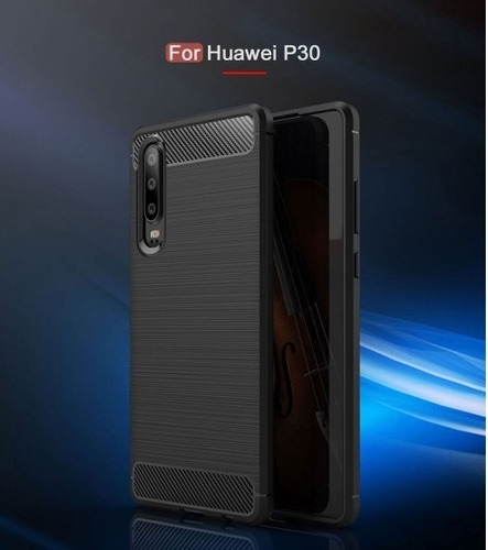 Protector Case Fibra De Carbono Antishock Huawei P30 Pro P30