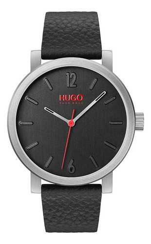 Hugo Rase Reloj Casual De Cuarzo Con Correa De Cuero Y Acero