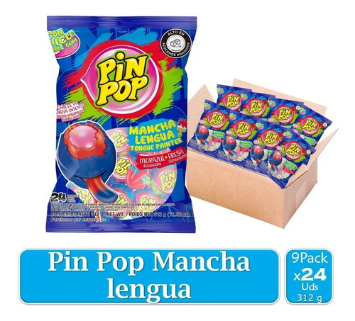 Chupete Pin Pop Mancha Lengua 9 Paq - Unidad a $439