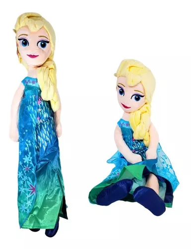 Bonecas Pelúcia Frozen Anna E Elsa Pronta Entrega 50cm