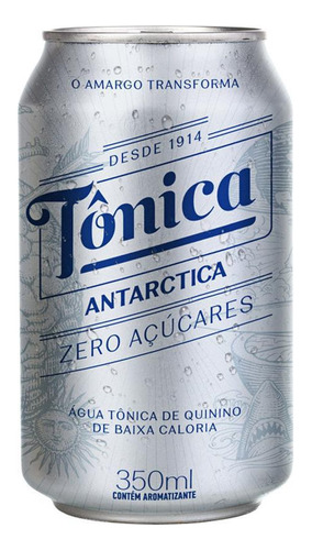 Água Tônica Zero Antarctica Lt 350ml