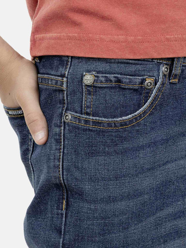 Jeans Juvenil 5n117-mi21 Azul Maui And Sons