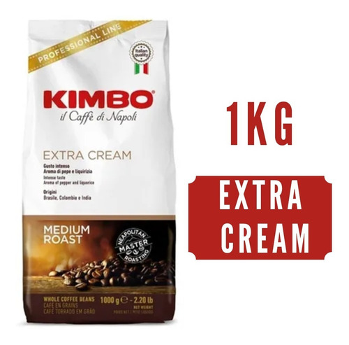 Café Kimbo En Grano Extra Cream 1kg