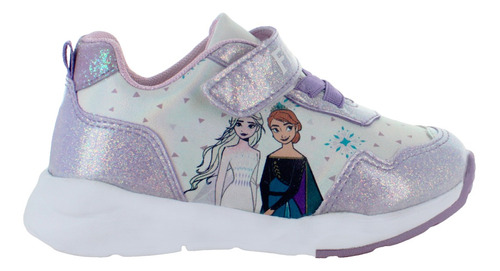 Frozen Tenis Diseño Disney Elsa Y Anna Morado Niña 84999
