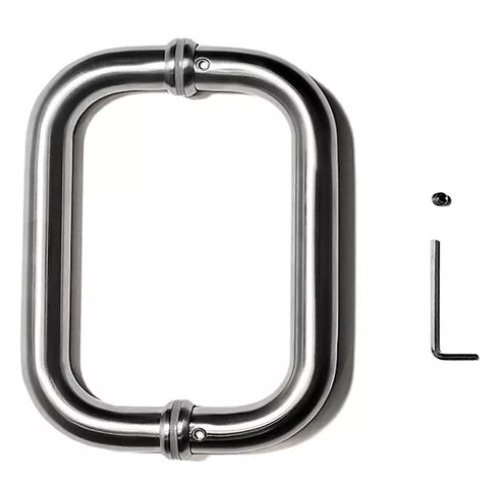 Jaladera Tipo C Tubular 30cm Para Puerta Acero Inoxidable