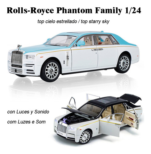 Rolls Royce Phantom Limusinas Miniatura Metal Coche 1/24