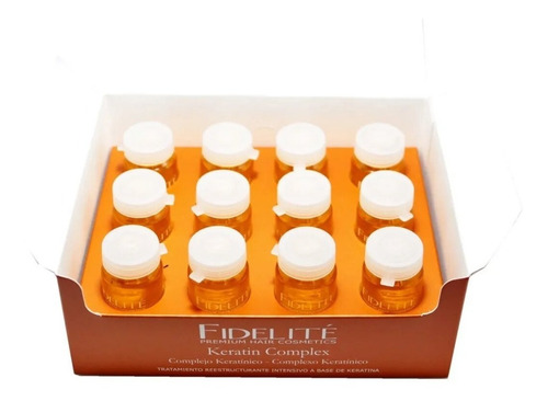 6 Ampollas Keratina 15ml Fidelite + Gorro Termico Metalizado