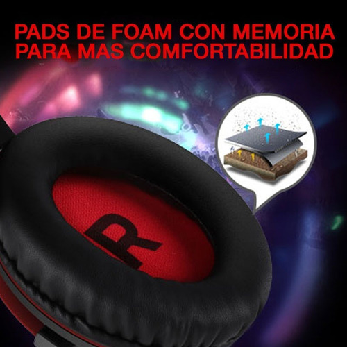 Imagen 6 de 10 de Auriculares Gamers Headset Para Pc Eksa E900 Multiplataforma