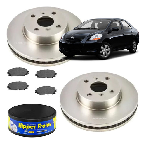 Discos + Pastillas Toyota Yaris 1.3 (2006-2011)