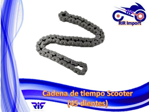 Imagen 1 de 1 de Cadena De Tiempo Scooter 90t De 45 Eslabones (2 Verdes)