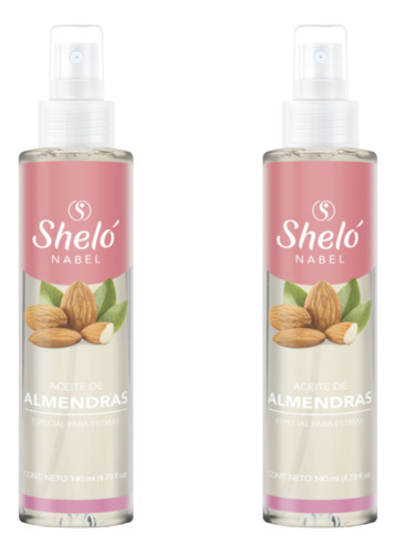 Aceite De Almendras Shelo Nabel® 140ml. 2 Piezas