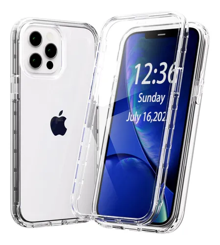 comprar Forro Antigolpe 360 Doble iPhone 12 Pro Max Transparente