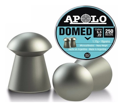 Balines Apolo Domed 5,5 Mm 18 Grains 250 Unidades 