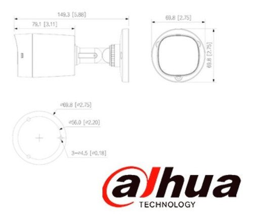 Camara Seguridad Bullet 1080p 2mp 100º 2.8mm Hdcvi Ir Dahua