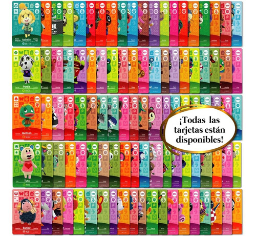 35 Tarjetas Nfc Amiibo Animal Crossing + Empaque Oficial